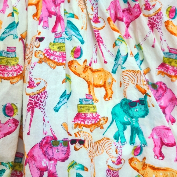 Next Bright Colorful Circus Animal Dress Girls Size 5yrs - Picture 4 of 8
